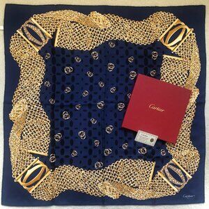RARE Cartier Scarf TRINITY RINGS - EXCELLENT CONDITION, with Cartier Cert + BOX